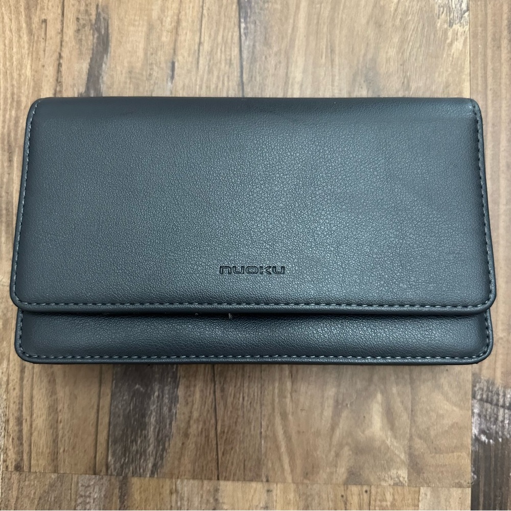 Nuoku Gray Faux Leather Wallet